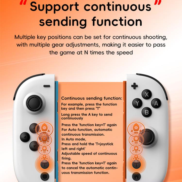 Wireless Controllers for Switch — TMR Hall Effect Joysticks, RGB (Black)