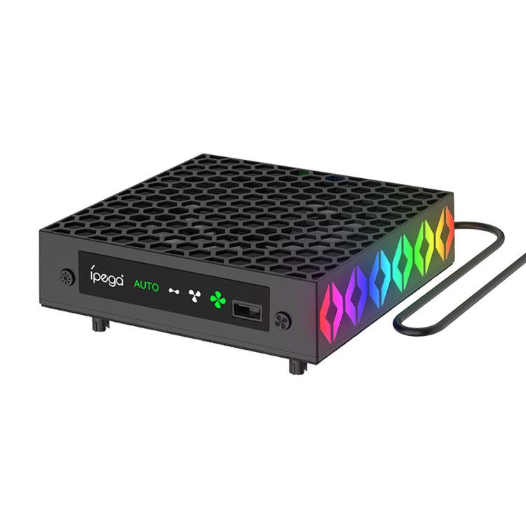 iPega Top Cooling Fan for Xbox Series X — Auto Temperature Sensor, RGB & Headset Hook (PG-XBX026S)